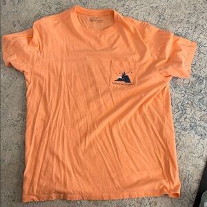 Vineyard Vines Men’s Peach Short Sleeve Pocket Tee